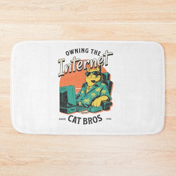 Item preview, Owning The Internet Cat Bros Retro Feline designed and sold by AntiqueImages.
