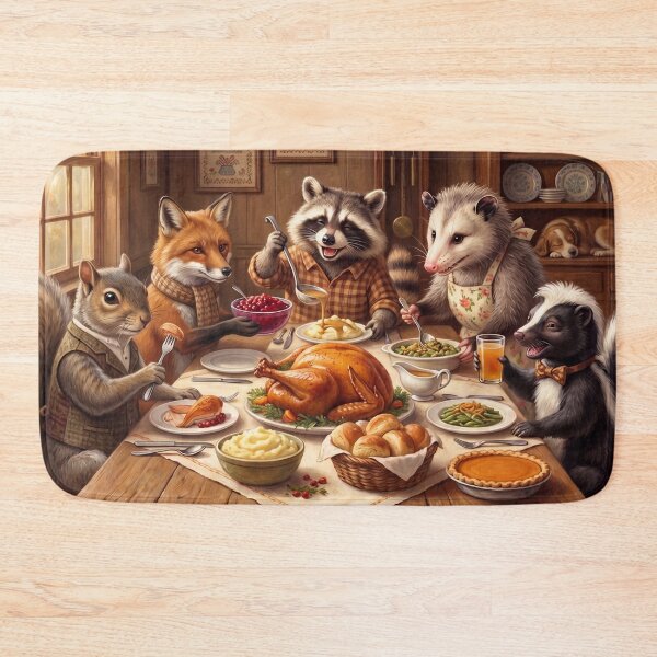 Item preview, Forest Friends Thanksgiving Feast designed and sold by graficsfx.