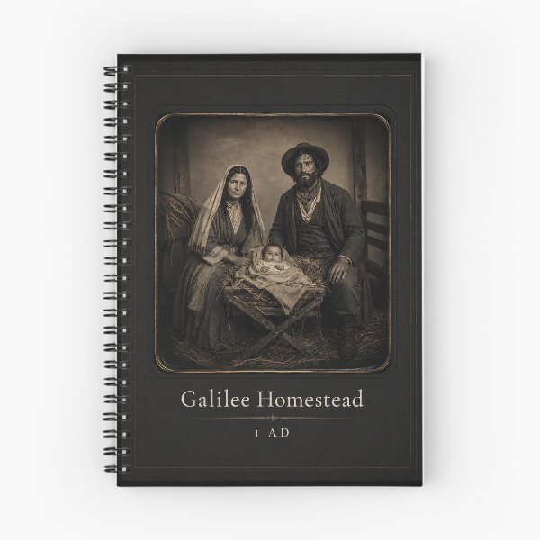 Artikelvorschau, Galiläisches Gehöft, 1 n. Chr., Vintage-Daguerreotypie der Heiligen Familie entworfen und verkauft von Alt Christian.