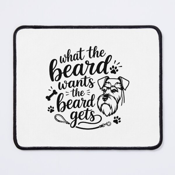 Item preview, What The Beard Wants Schnauzer Dog Mom Dad designed and sold by AntiqueImages.