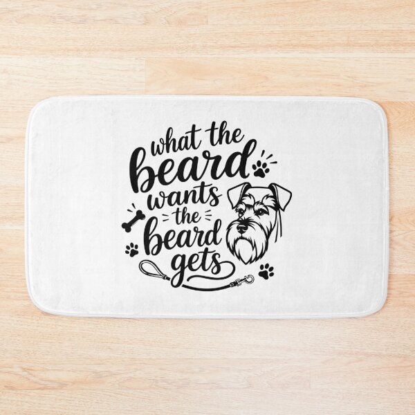 Item preview, What The Beard Wants Schnauzer Dog Mom Dad designed and sold by AntiqueImages.