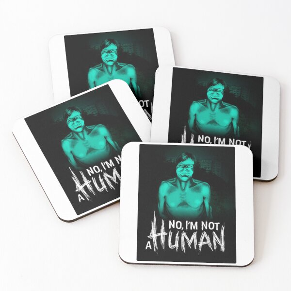 Item preview, NO IM NOT A HUMAN (INDIE HORROR VIDEO GAME POSTER) designed and sold by Python Designs .
