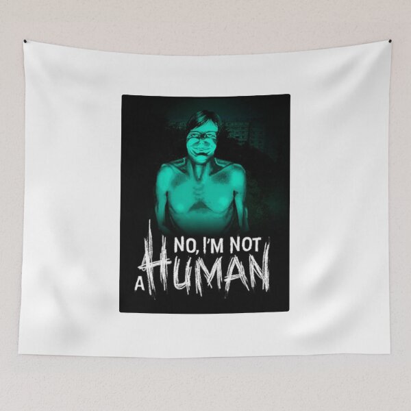 Item preview, NO IM NOT A HUMAN (INDIE HORROR VIDEO GAME POSTER) designed and sold by Python Designs .