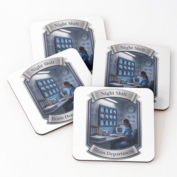 Item preview, Night Shift Brain Department Neuroscience Nurse Gift designed and sold by YMLux.