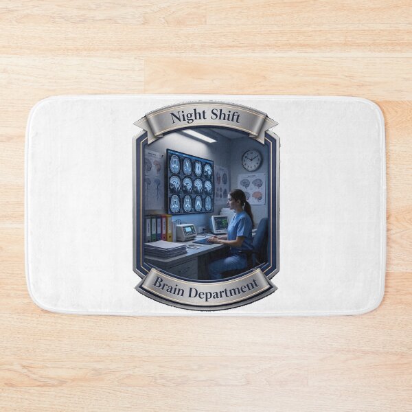 Item preview, Night Shift Brain Department Neuroscience Nurse Gift designed and sold by YMLux.