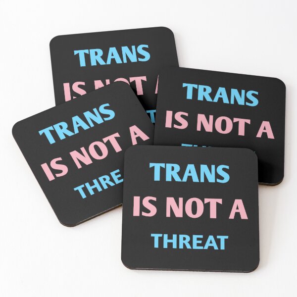 Item preview, Trans is Not a Threat Human Rights Awareness Art designed and sold by WildPeak Threads.