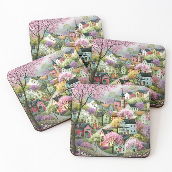 Item preview, Charming Spring Village designed and sold by Blue Horse Photo Magic.