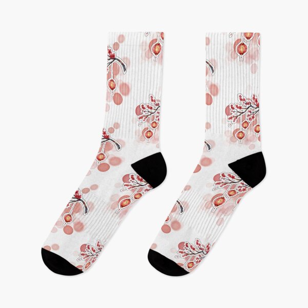 Item preview, Cherry Blossom Branch with Japanese Red Lanterns Design designed and sold by iamKRUK.