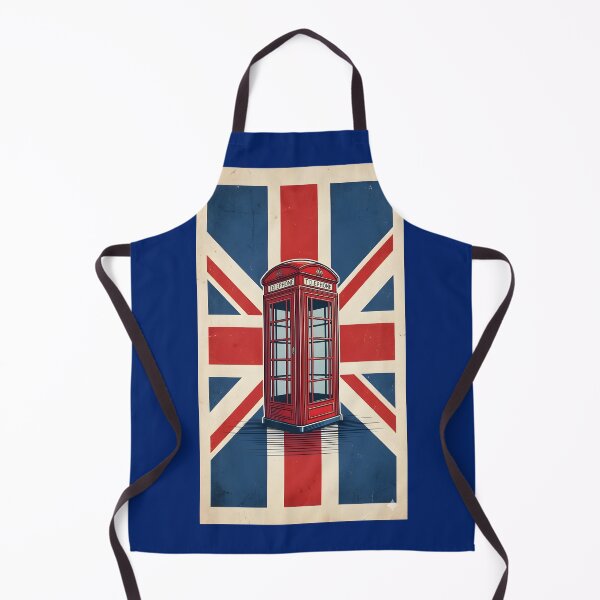 Item preview, Vintage Red London Telephone Box with Union Jack Flag designed and sold by Sybille-Yates.