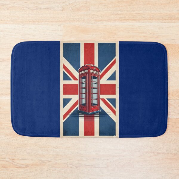 Item preview, Vintage Red London Telephone Box with Union Jack Flag designed and sold by Sybille-Yates.