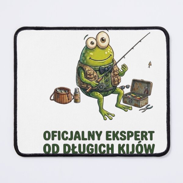 Item preview, Oficjalny Ekspert - Śmieszna Żaba Wędkarz - Polish Fishing Humor designed and sold by Rightstudio1.