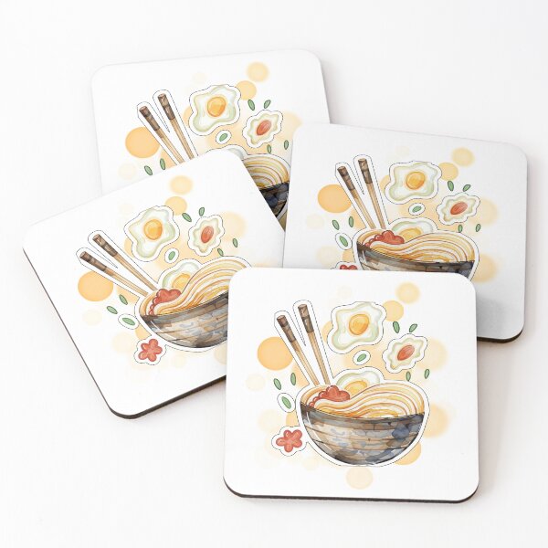 Item preview, Japanese Ramen Bowl with Chopsticks Cute Food Design designed and sold by iamKRUK.