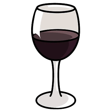 Artwork thumbnail, Red Wine Sticker | Postcards from Rome Collection by PinkPeelUK