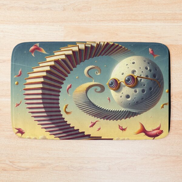 Item preview, Surreal Sky Staircase – Dreamlike Book Fantasy Art designed and sold by Dogandesighn.