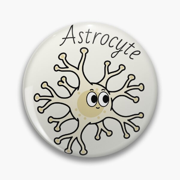 Item preview, Cute Astrocyte - Cute cells designed and sold by MicroMarket.