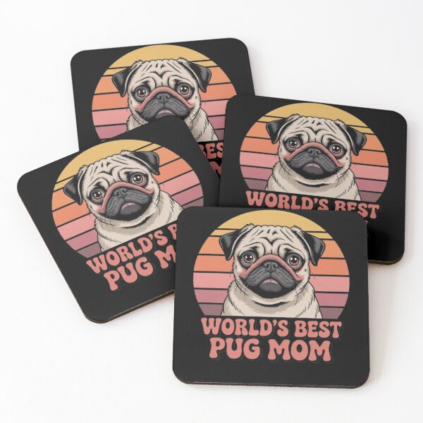 Item preview, Dog Pet Owner Art Design World Best Pug Mom designed and sold by fantasticdesign.