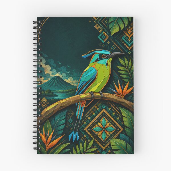 Item preview, Geometric Torogoz of El Salvador designed and sold by PixelsTelas.