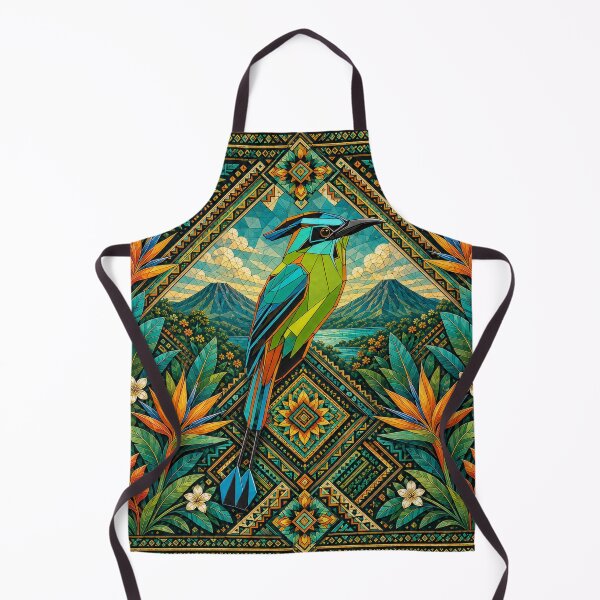 Item preview, Geometric Torogoz of El Salvador designed and sold by PixelsTelas.