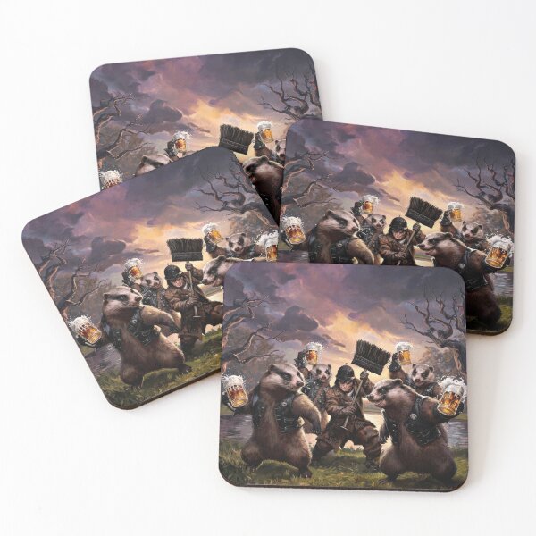 Item preview, Chimney Sweep with Beer-Drinking Badgers designed and sold by HabitableMoons.