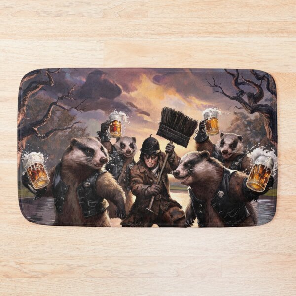 Item preview, Chimney Sweep with Beer-Drinking Badgers designed and sold by HabitableMoons.