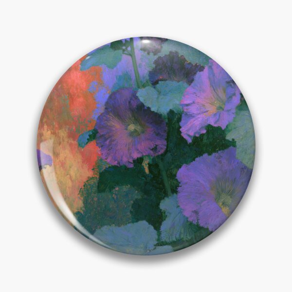 Item preview, Hollyhocks in Chromatic Fire designed and sold by Veronica Ranti.