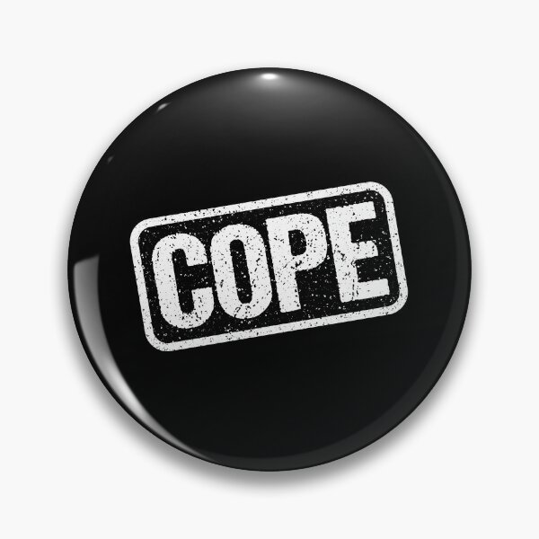 Item preview, Cope, Black and White Stamp Outline designed and sold by Memes N Lore .