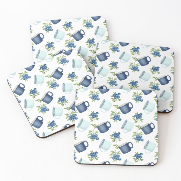 Item preview, Blueberries and Mugs Pattern designed and sold by EHampson18.