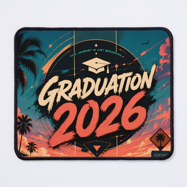 Item preview, Graduation 2026 Retro Summer Roadtrip Design designed and sold by KnitOfShadoF.