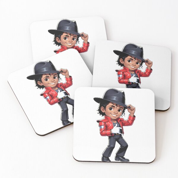 Item preview, Cute Chibi Michael Jackson Sticker – Kids Thriller Jacket Cartoon designed and sold by ExploreAura Studio.