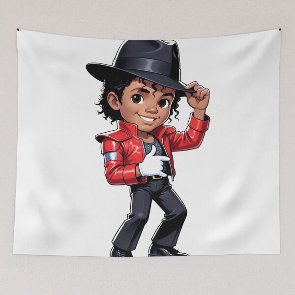 Item preview, Cute Chibi Michael Jackson Sticker – Kids Thriller Jacket Cartoon designed and sold by ExploreAura Studio.