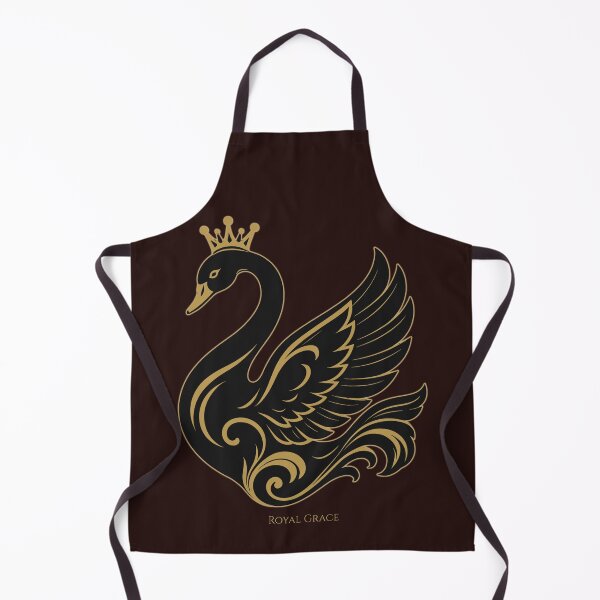 Item preview, Golden Swan Queen | Elegant Royal Bird Line Art Aesthetic designed and sold by QuirkyCloud Designs.