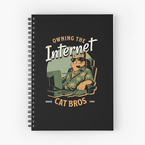 Item preview, Cat in Hawaiian shirt Surfing the Internet designed and sold by AntiqueImages.