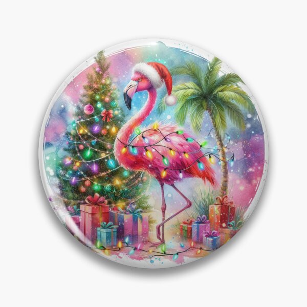 Item preview, Bright Christmas Flamingo designed and sold by EdicrisR.