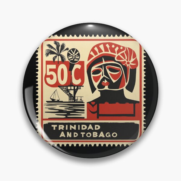 Item preview, Trinidad and Tobago Vintage Stamp - Carnival Mask designed and sold by tiigerdad.