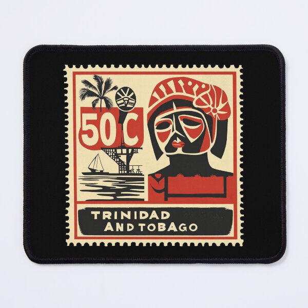 Item preview, Trinidad and Tobago Vintage Stamp - Carnival Mask designed and sold by tiigerdad.