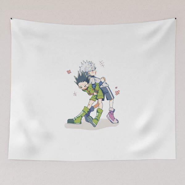 Item preview, Killua Carrying Gon Funny Chibi designed and sold by Snowdog-Art.
