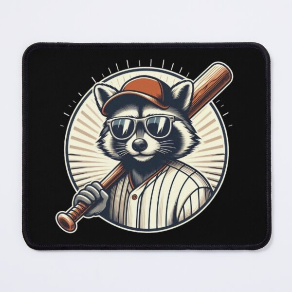 Item preview, Baseball Raccoon – Playful Sports Animal Art designed and sold by Dogandesighn.