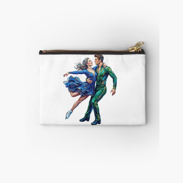 Item preview, A young man and woman, a couple of ice skaters. designed and sold by PP&RAINBOW SHOP.