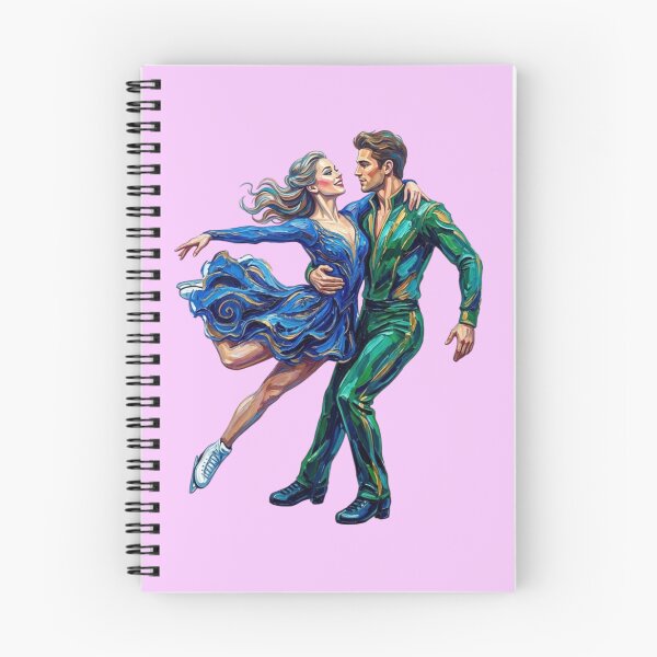 Item preview, A young man and woman, a couple of ice skaters. designed and sold by PP&RAINBOW SHOP.