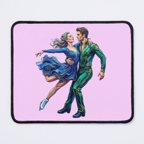 Item preview, A young man and woman, a couple of ice skaters. designed and sold by PP&RAINBOW SHOP.