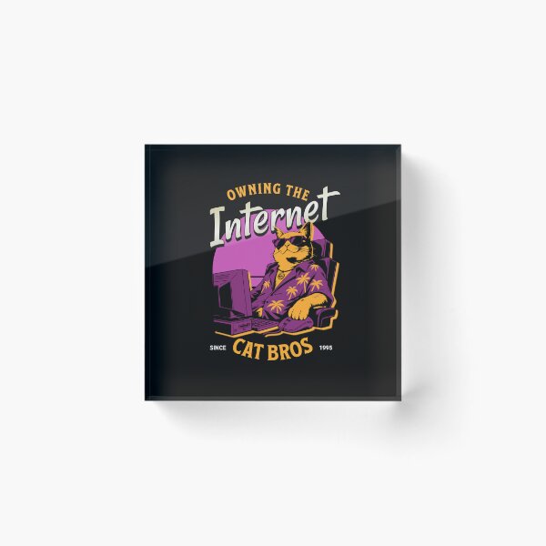 Item preview, Owning The Internet Cat Bros 1995 Retro designed and sold by AntiqueImages.