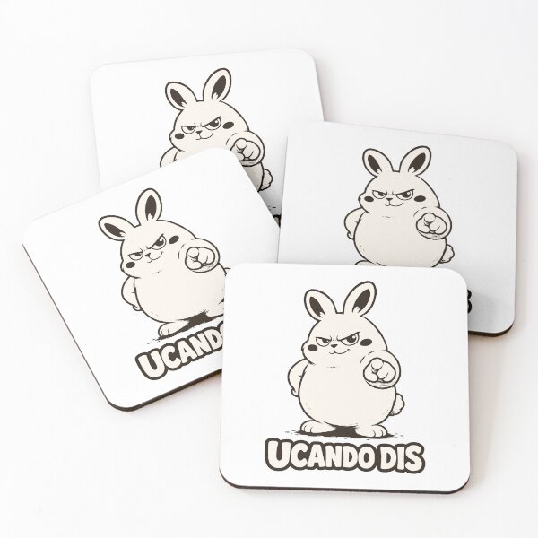 Item preview, UCANDO DIS: Sassy Motivational Bunny designed and sold by MalisoStickers.