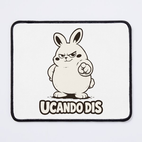 Item preview, UCANDO DIS: Sassy Motivational Bunny designed and sold by MalisoStickers.