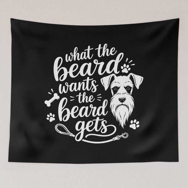 Item preview, What The Beard Wants Funny Schnauzer Dog designed and sold by AntiqueImages.