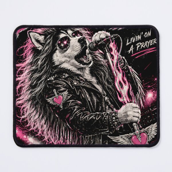 Item preview, Bone Jovi Funny Dog Rockstar 80s Metal Parody designed and sold by Highwayman1975.