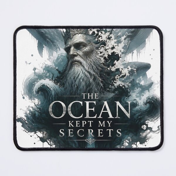 Item preview, The Ocean Kept My Secrets – Surreal Sea Deity Art designed and sold by ArtisElec.