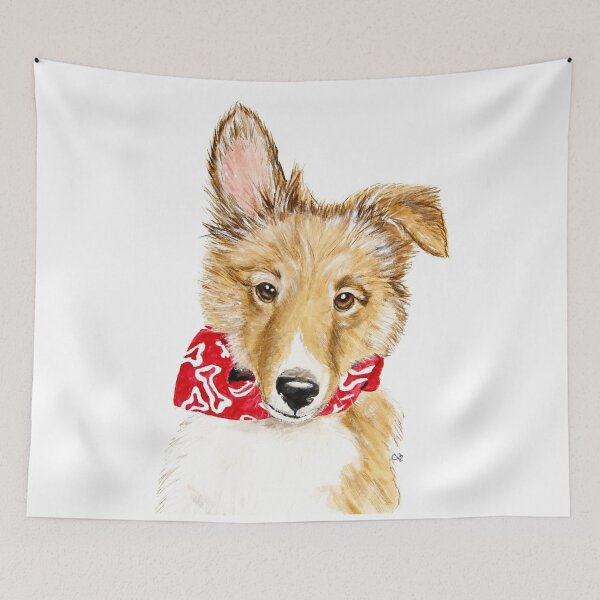 Item preview, Tuck, Shetland Sheepdog Puppy designed and sold by PaintedbyCarol.