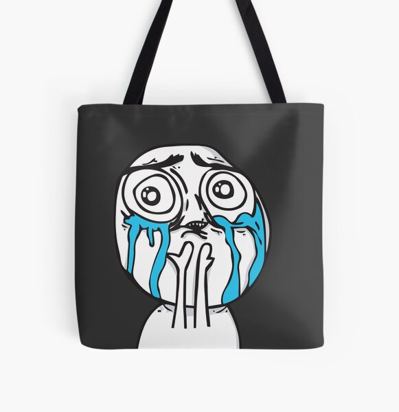 Troll Face Cuteness Overload crying emo tears Internet memes reaction face  HD HIGH QUALITY ONLINE STORE | Poster