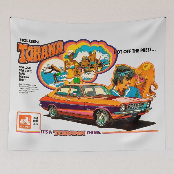 Item preview, Holden Torana 70s Retro Surf Poster – Australian Muscle Car Art designed and sold by EdGraphy.