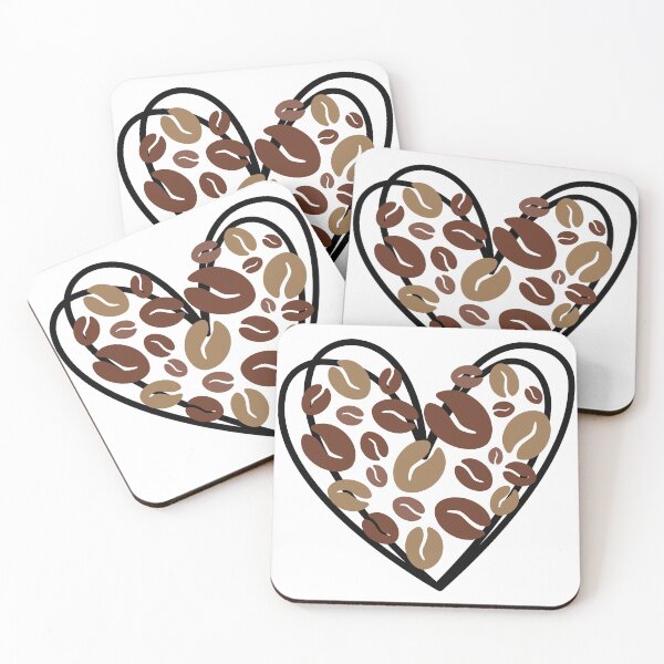 Item preview, Coffee Bean Heart Mosaic designed and sold by Coffee & Designs.